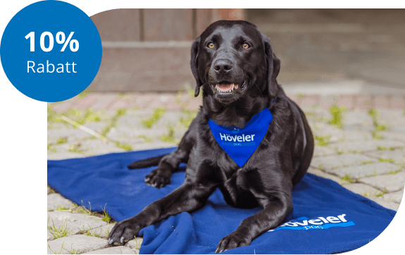Hoeveler Dog Willkommensrabatt Banner